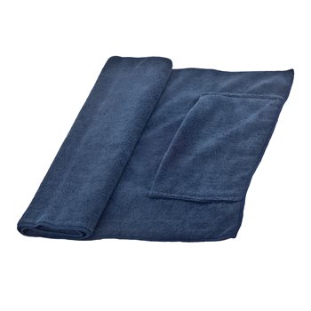 מגבת ספורט רוכסן כחול