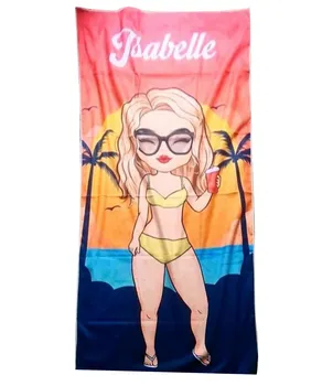 מגבת ממותגת ומעוצבת עם שם