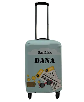 כיסוי מזוודה ממותג