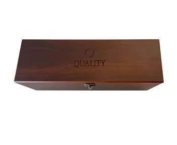 מארז עץ ממותג לבקבןק יין